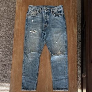 Levi's Women's 501’s Distressed Blue Jeans